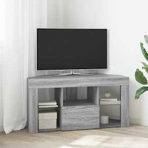 Rohový LED TV stojan Nástěnný Šedá Sonoma 100 x 40 x 50 cm - obrázek 1