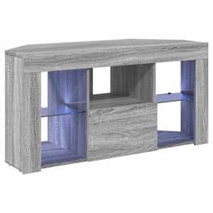Rohový LED TV stojan Nástěnný Šedá Sonoma 100 x 40 x 50 cm - obrázek 2