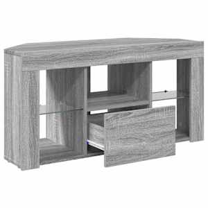 Rohový LED TV stojan Nástěnný Šedá Sonoma 100 x 40 x 50 cm - obrázek 7