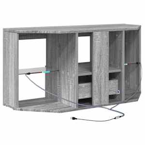 Rohový LED TV stojan Nástěnný Šedá Sonoma 100 x 40 x 50 cm - obrázek 10