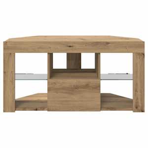 Rohový LED TV stojan Nástěnný Artisanový dub 100 x 40 x 50 cm - obrázek 8