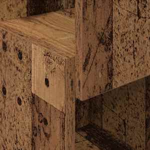 Rohová skříňka Staré dřevo 25,5x25x80cm kompozitní dřevo - obrázek 8