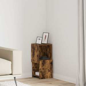 Kotna omarica Dimljeni oreh 25,5x25x55cm Konstruiran les