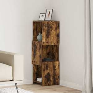 Kotna omarica Dimljeni oreh 30,5x30x95cm Konstruiran les