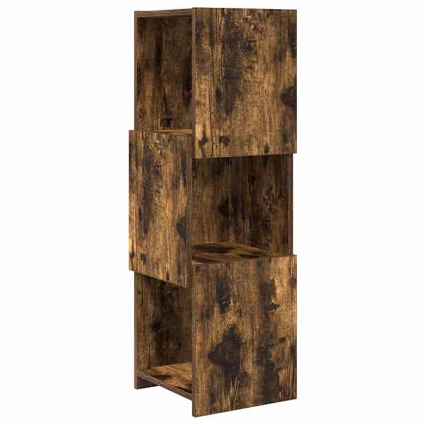 vidaXL Nurgakapp 30,5x30x95cm Tehispuit Suitsetatud tamm