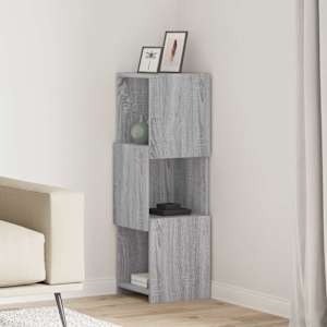 Kotna omarica Siva Sonoma 30,5x30x95cm Konstruiran les