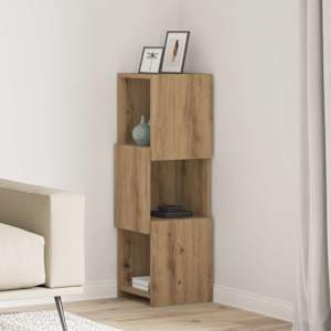 Rohová skříňka 30,5x30x95cm kompozitní dřevo Artisanový dub - obrázek 1