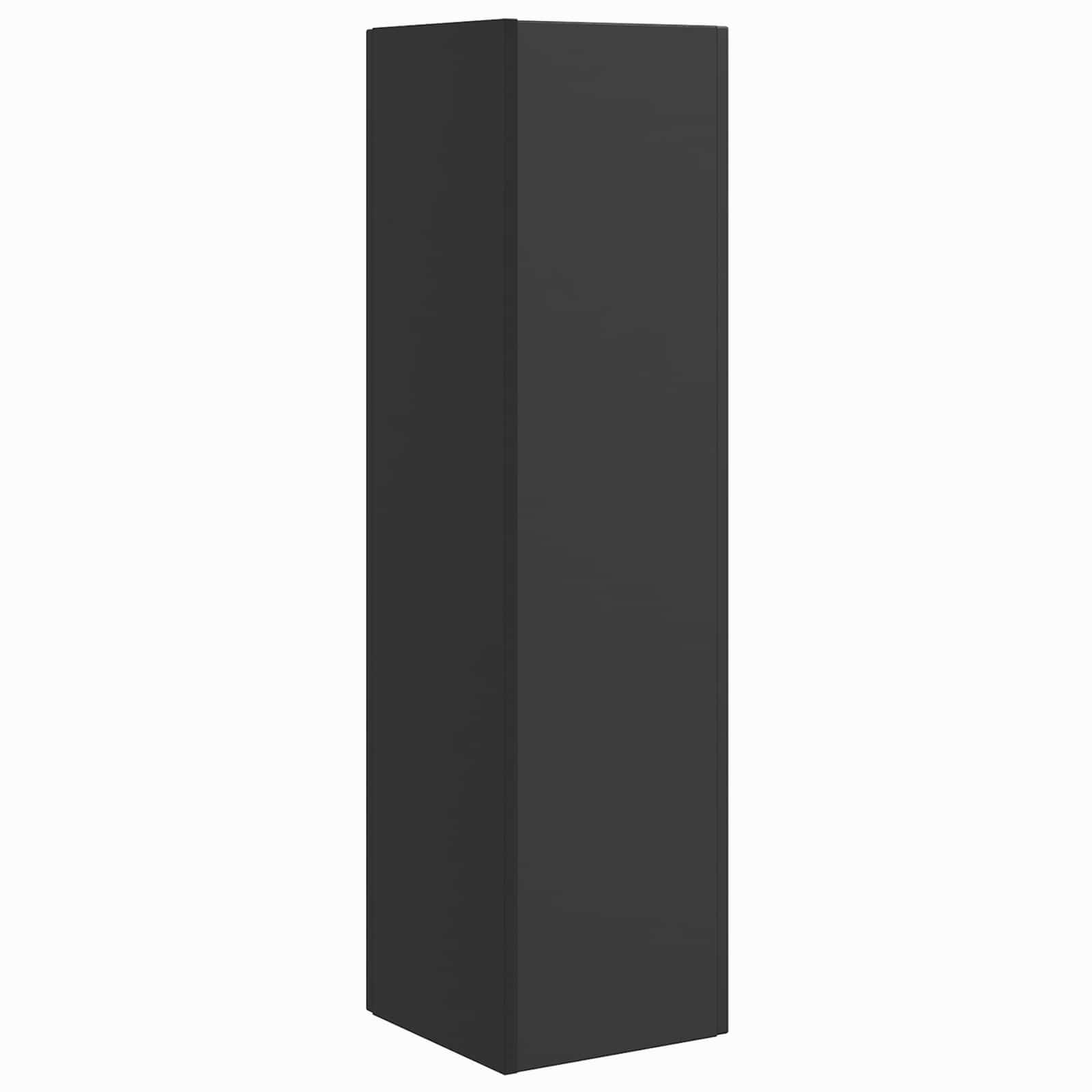 Kulmakaappi Musta 27,5x27x102cm Tekninen puu - Image 7