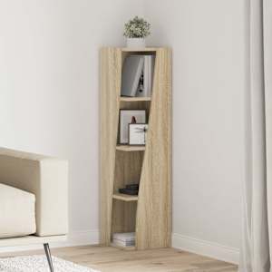 Kotna omarica Sonoma hrast 27,5x27x102cm Konstruiran les