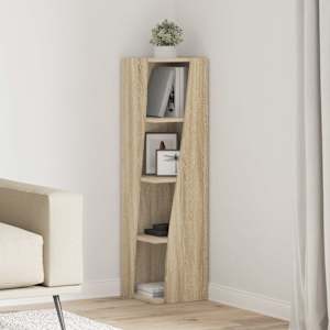 Kotna omarica Sonoma hrast 27,5x27x102cm Konstruiran les