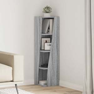 Kotna omarica Siva Sonoma 27,5x27x102cm Konstruiran les