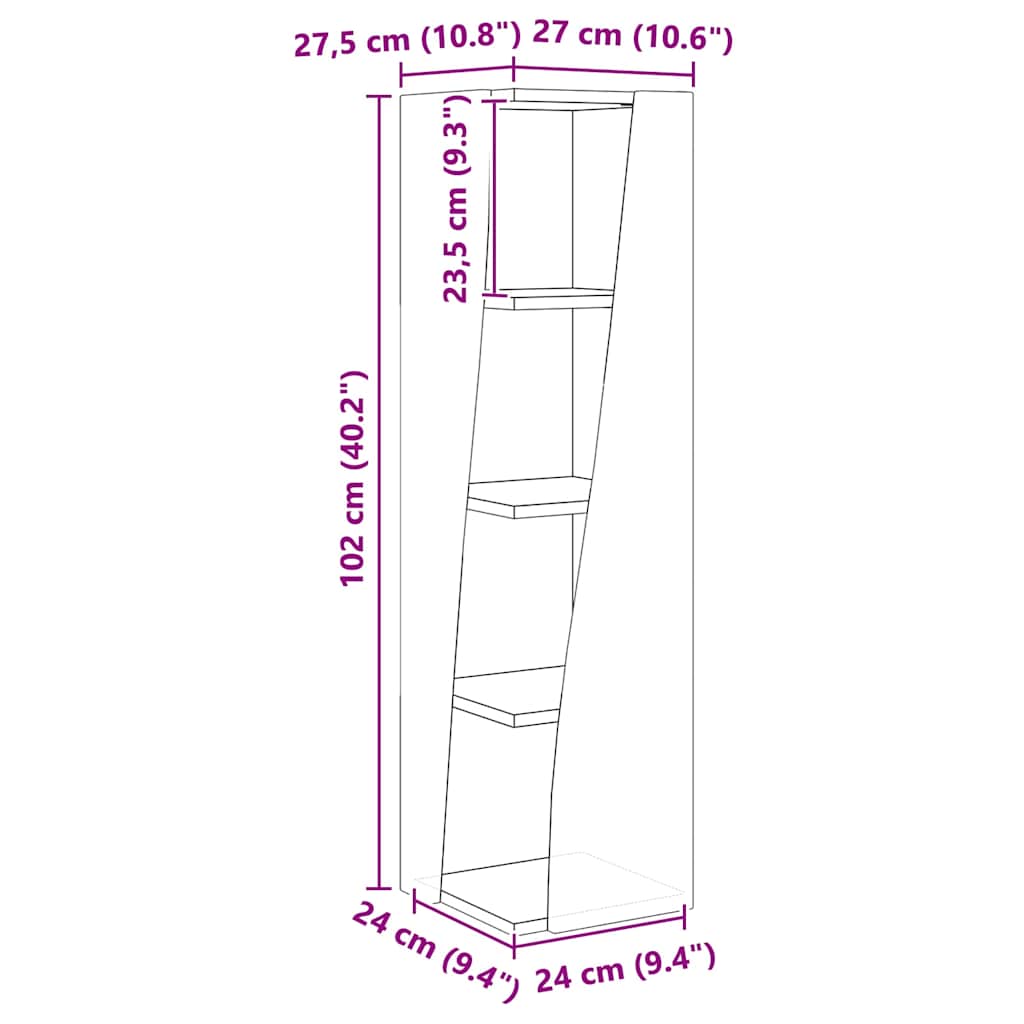 Nurgakapp Valge 27,5x27x102cm Tehispuit 10 Kõik vajalik sinu aeda ja koju! Nurgakapp Valge 27,5x27x102cm Tehispuit - Image 10