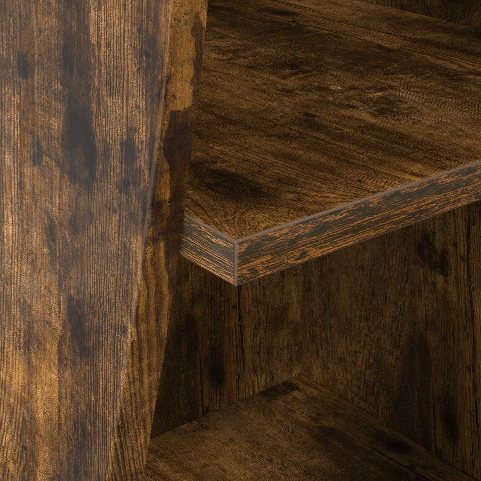Γωνιακό Ντουλάπι Καπνιστό Δρύς 32x32x102εκ Επεξεργασμένο ξύλο - Image 8