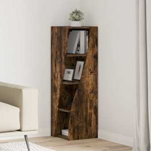 Kotna omarica Dimljeni oreh 32x32x102cm Konstruiran les