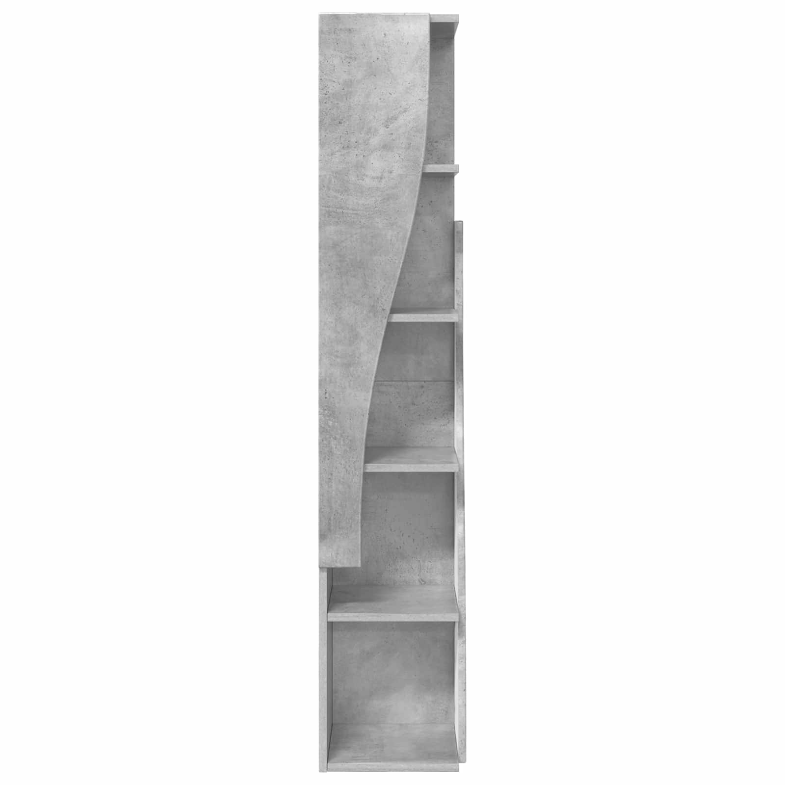 Kotna omarica 27,5x27x140cm Inženirski les Betonsko siva - slika 5
