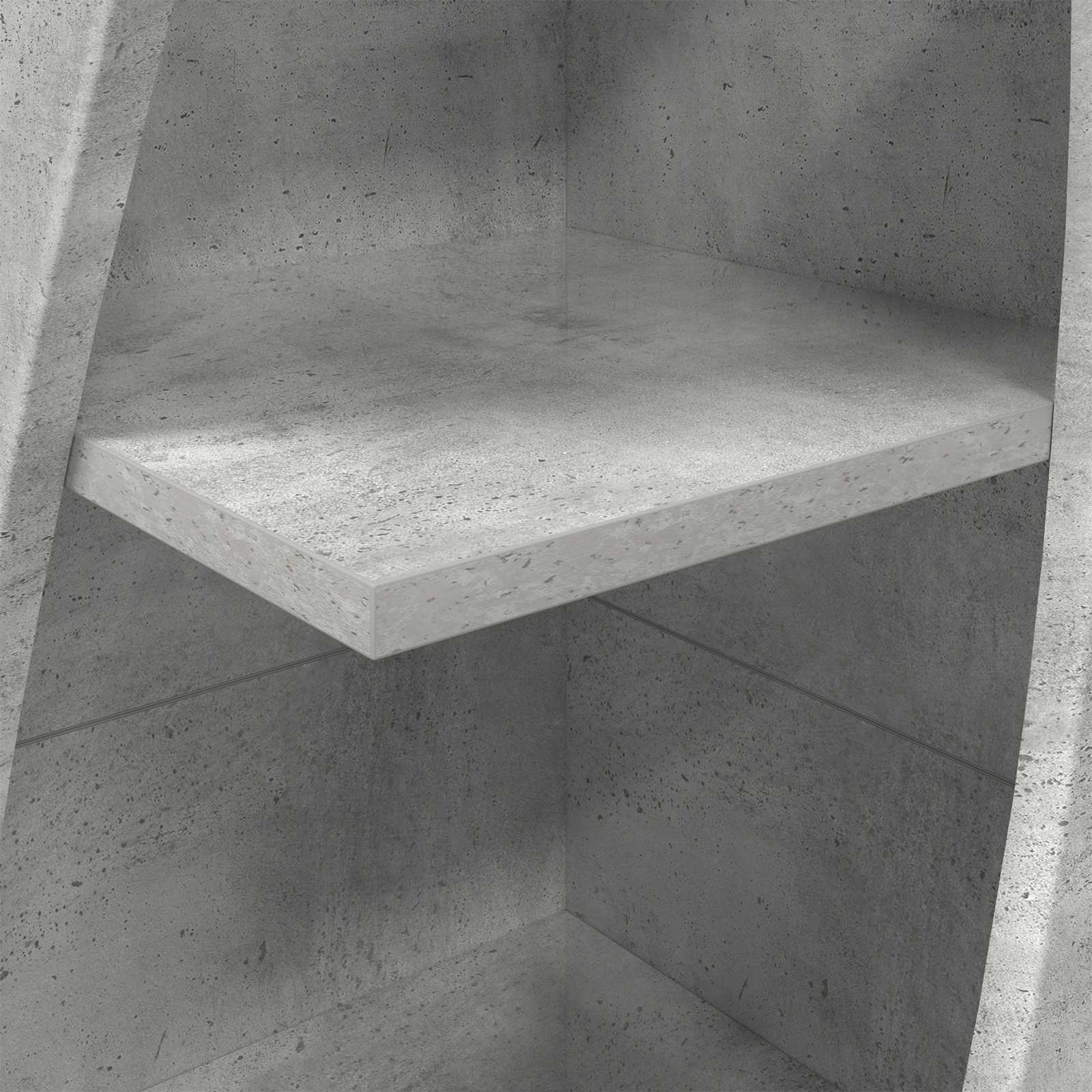 Kotna omarica 32x32x140cm Inženirski les Betonsko siva - slika 8