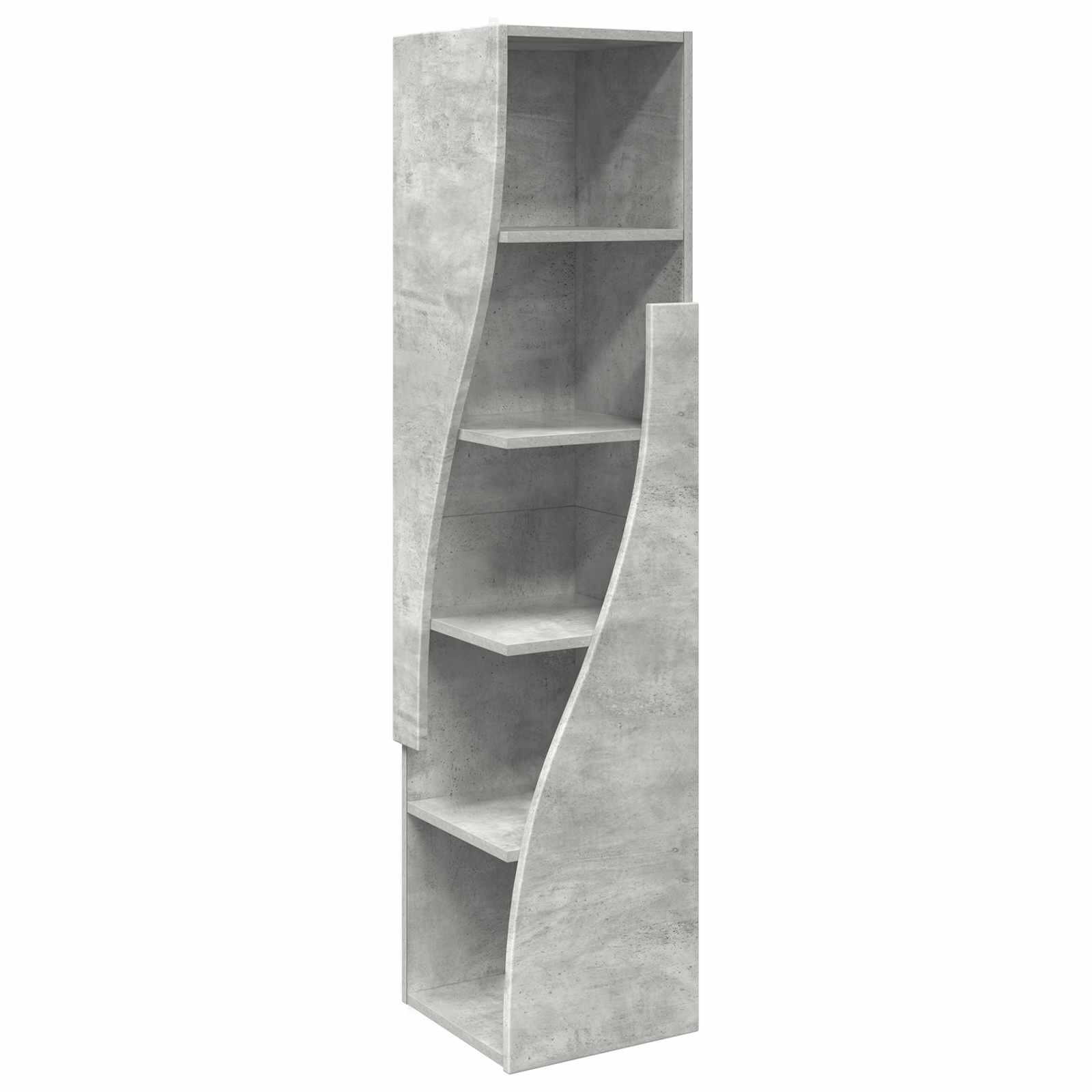 VidaXL Hoekkast 32x32x140cm Bewerkt Hout Beton Grijs