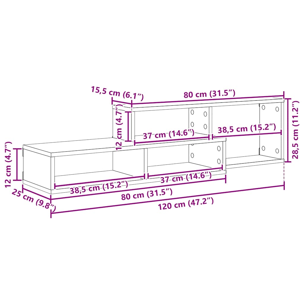 SeinakinnitusegaTValus 120x25x28,5cm Tehispuit 11 Kõik vajalik sinu aeda ja koju! SeinakinnitusegaTValus 120x25x28,5cm Tehispuit - Image 11