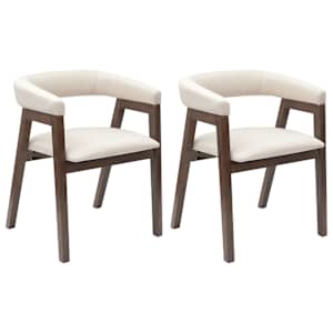 Jídelní židle 2 pcs Světle hnědá 54 x 57 x 73 cm - obrázek 2