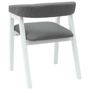 Jídelní židle 2 pcs Bílá 54 x 57 x 73 cm Masivní gumové dřevo - obrázek 7