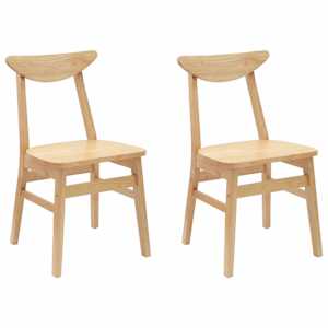 Jídelní židle 2 pcs Přírodní 42 x 47.5 x 81 cm - obrázek 2