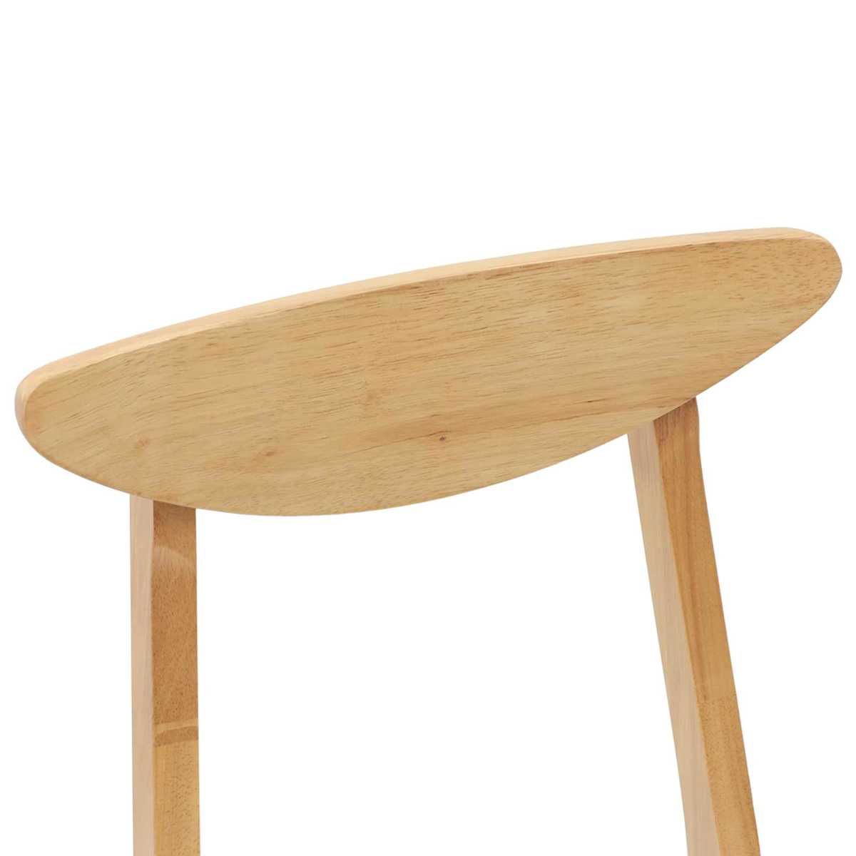 Spisestole 2 stk. Massiv Gummitræ 42 x 47,5 x 81 cm - Billede 8