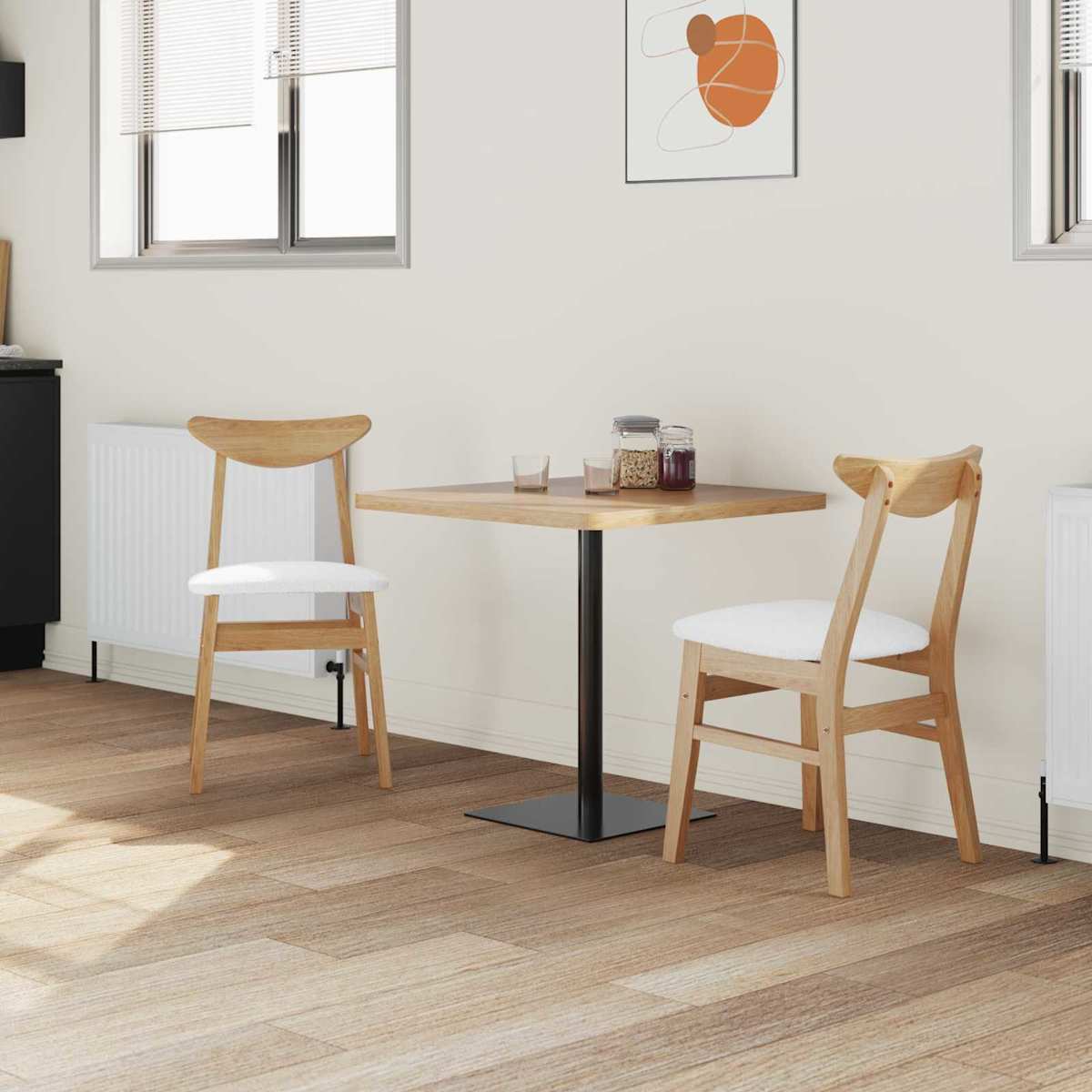 Spisestole 2 stk. Massiv Gummitræ 42 x 47,5 x 81 cm - Billede 3