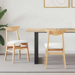 Jídelní židle 2 pcs Přírodní 42 x 47.5 x 81 cm - obrázek 1