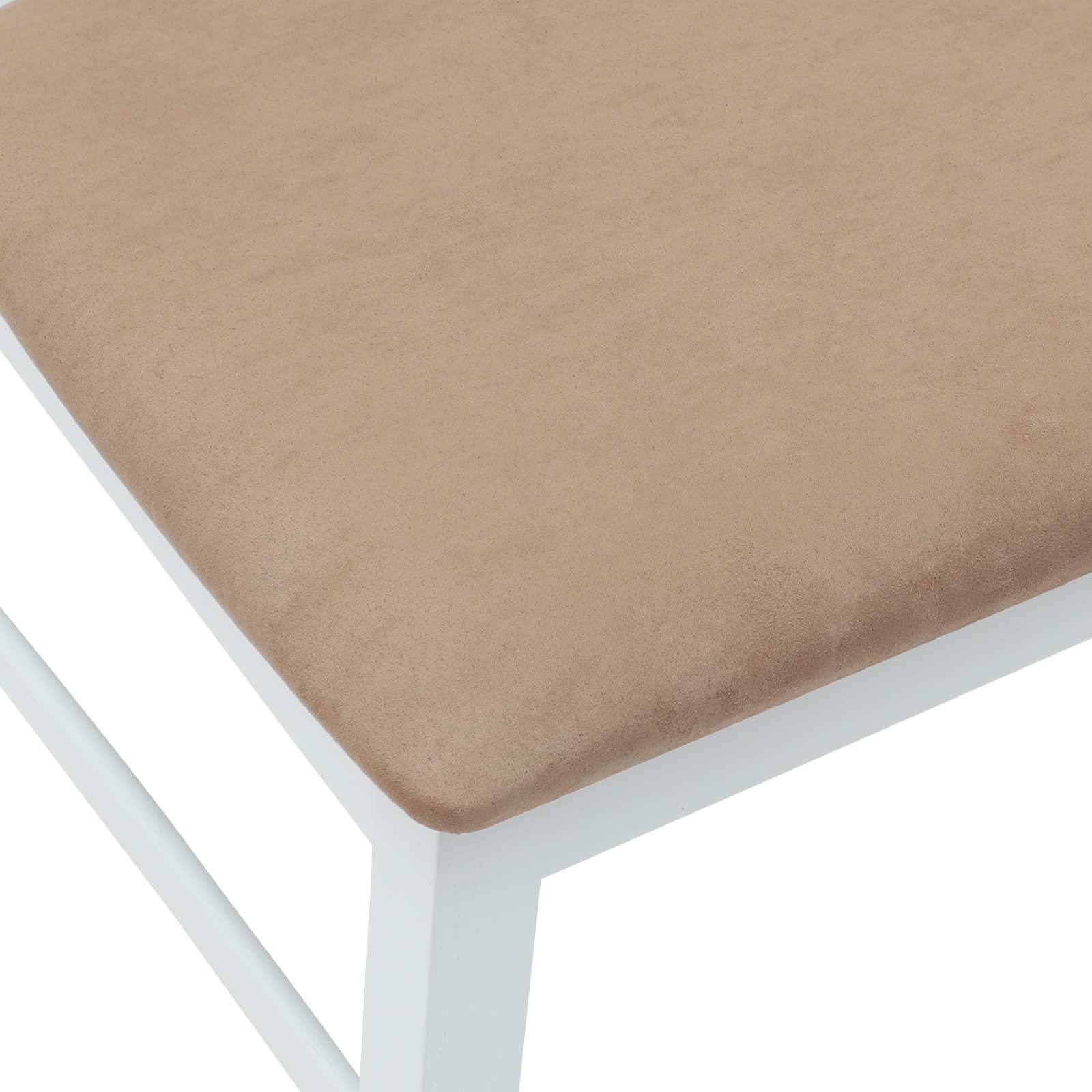 Ēdamkrēsli 2 pcs Balts 43 x 54 x 89 cm Ciets gumijas koks