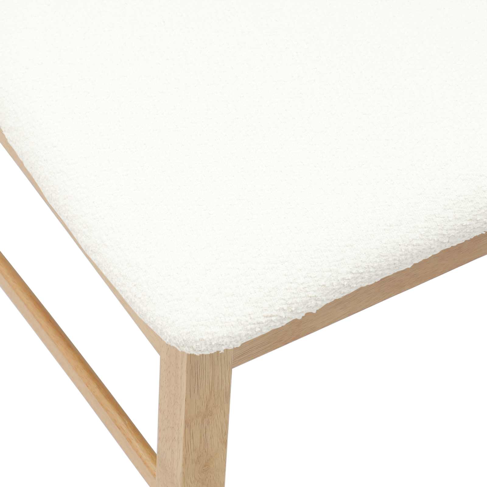 Ēdamkrēsli 2 pcs Dabiska 43 x 54 x 89 cm Ciets gumijas koks