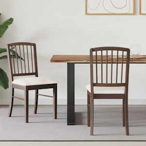 Jedilni stoli 2 pcs Svetlo rjava 50 x 52,5 x 91 cm