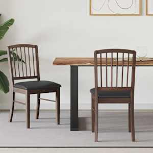 Jedilni stoli 2 pcs Svetlo rjava 50 x 52,5 x 91 cm