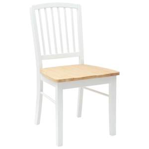 Jídelní židle 2 pcs Bílá 50 x 52,5 x 91 cm Masivní gumové dřevo - obrázek 4