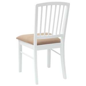 Jídelní židle 2 pcs Bílá 50 x 52,5 x 91 cm Masivní gumové dřevo - obrázek 7