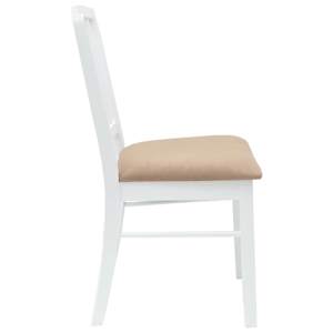 Jídelní židle 2 pcs Bílá 50 x 52,5 x 91 cm Masivní gumové dřevo - obrázek 6