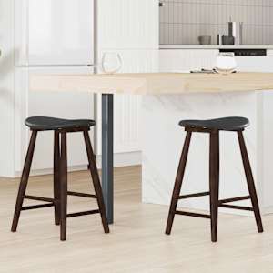 Jedilni stoli 2 pcs Svetlo rjava 46 x 37 x 63 cm