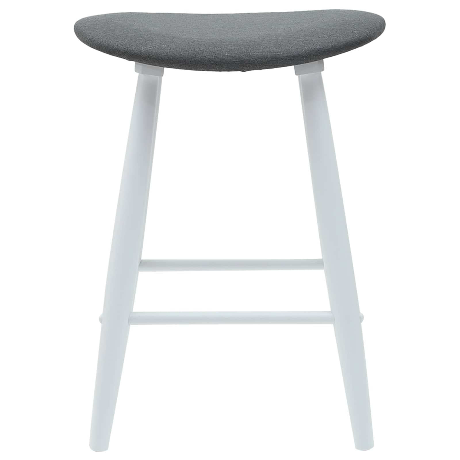 Ēdamkrēsli 2 pcs Balts 46 x 37 x 63 cm Ciets gumijas koks