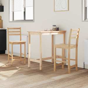 Jídelní židle 2 pcs Přírodní 40 x 47,5 x 99,5 cm - obrázek 3