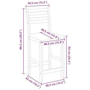 Jídelní židle 2 pcs Přírodní 40 x 47,5 x 99,5 cm - obrázek 11