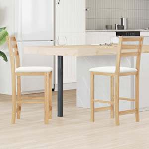 Jídelní židle 2 pcs Přírodní 40 x 47,5 x 99,5 cm - obrázek 1