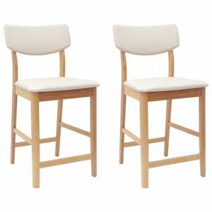 Jídelní židle 2 pcs Přírodní 48 x 49 x 95 cm - obrázek 2