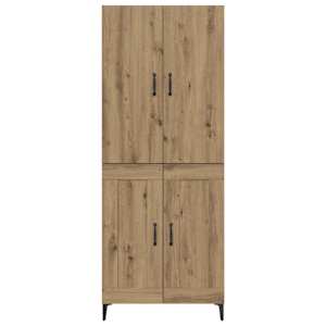 Vysoký bufet Artisanový dub 69,5 x 34 x 180 cm kompozitní dřevo - obrázek 6