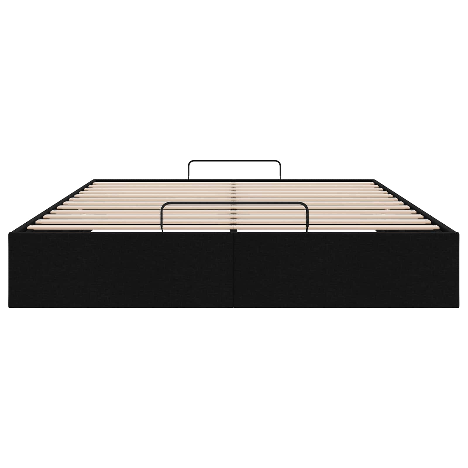 vidaXL Ottoman Bettgestell Schwarz 152 x 203 cm Stoff – Bild 7
