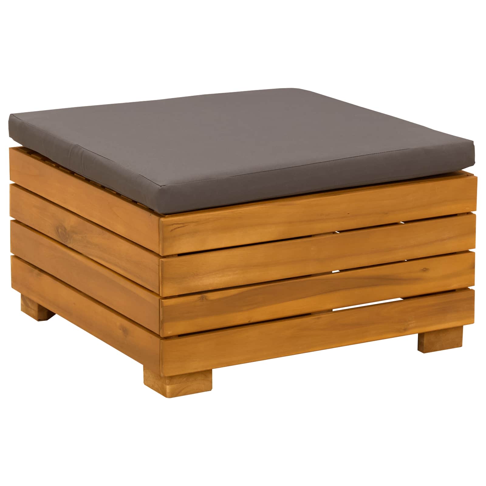 Tuin loungeset met kussen 2 Stuk Bruin Massief Acaciahout image 3