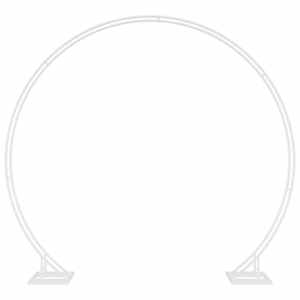 vidaXL Kahepoolne pulmakaare Valge 220 x 45 x 200 cm Teras
