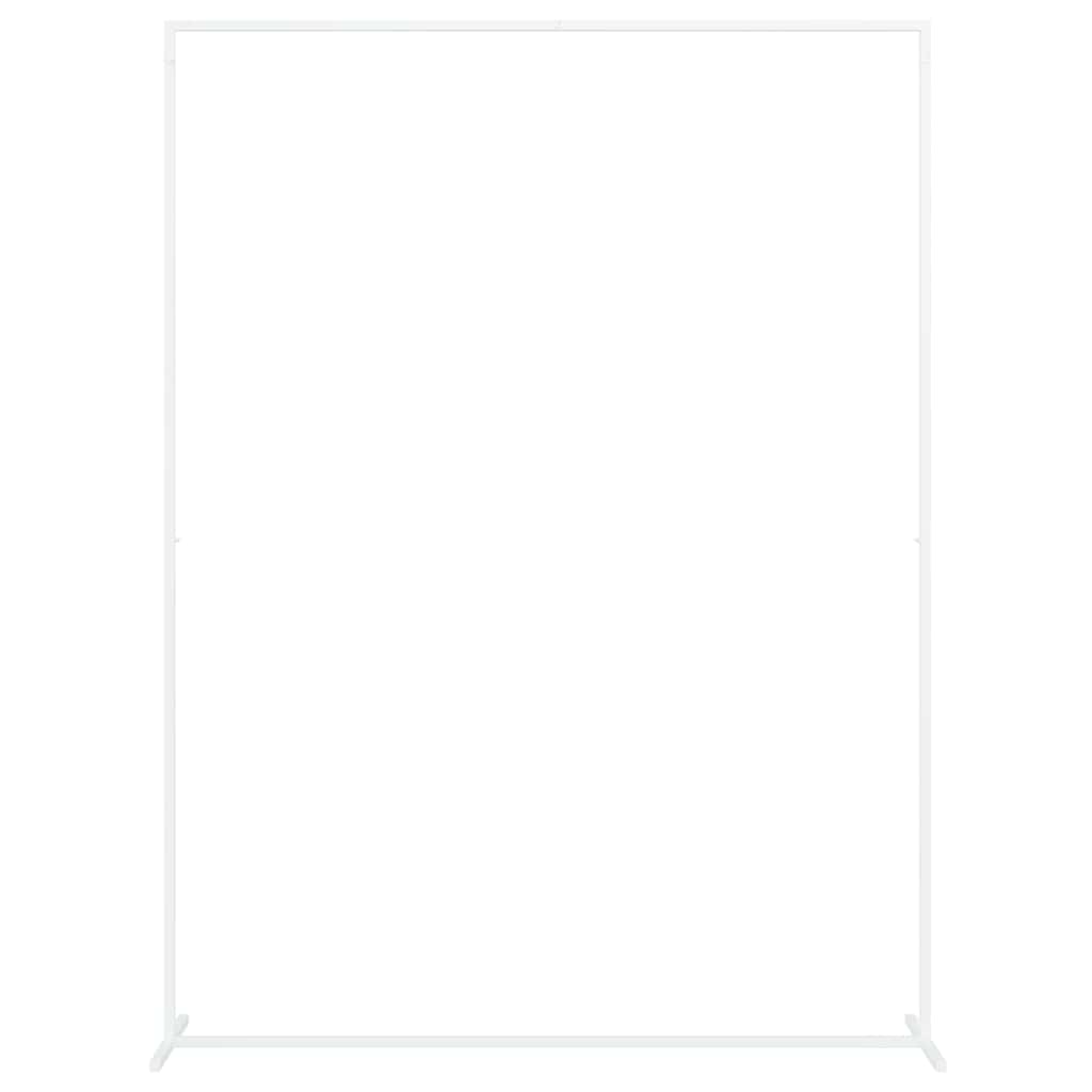 Trouwrand Wit 150 x 49,5 x 200 cm Staal image 2