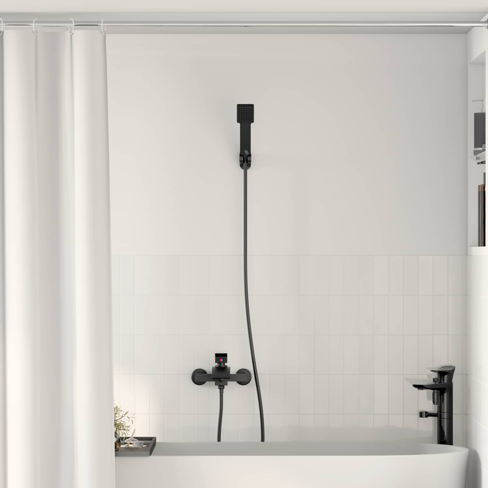 Doucheset Zwart G 1 / 2 inch