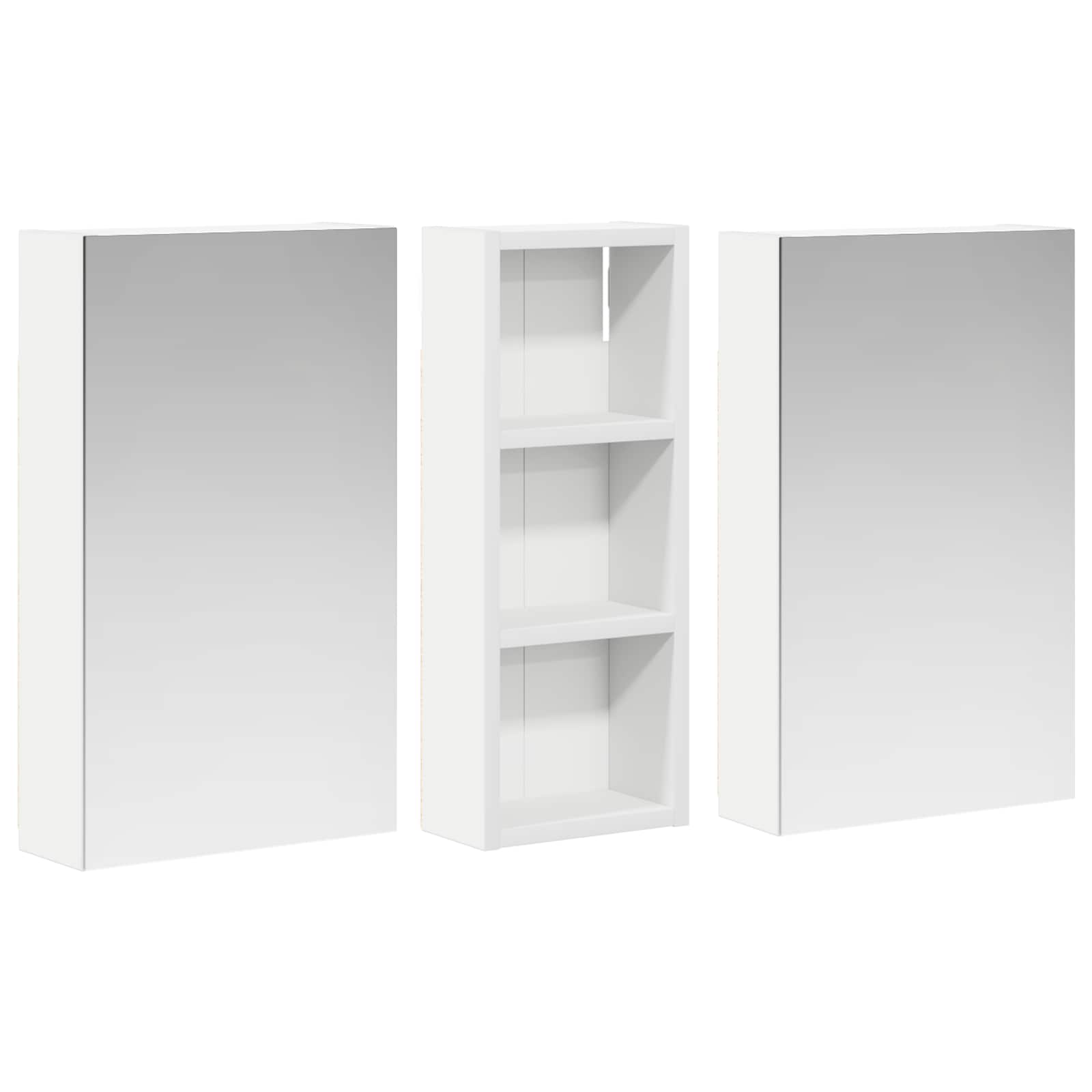 Sada koupelnových skříněk s policí 3 pcs 80 x 10,5 x 50 cm - obrázek 5