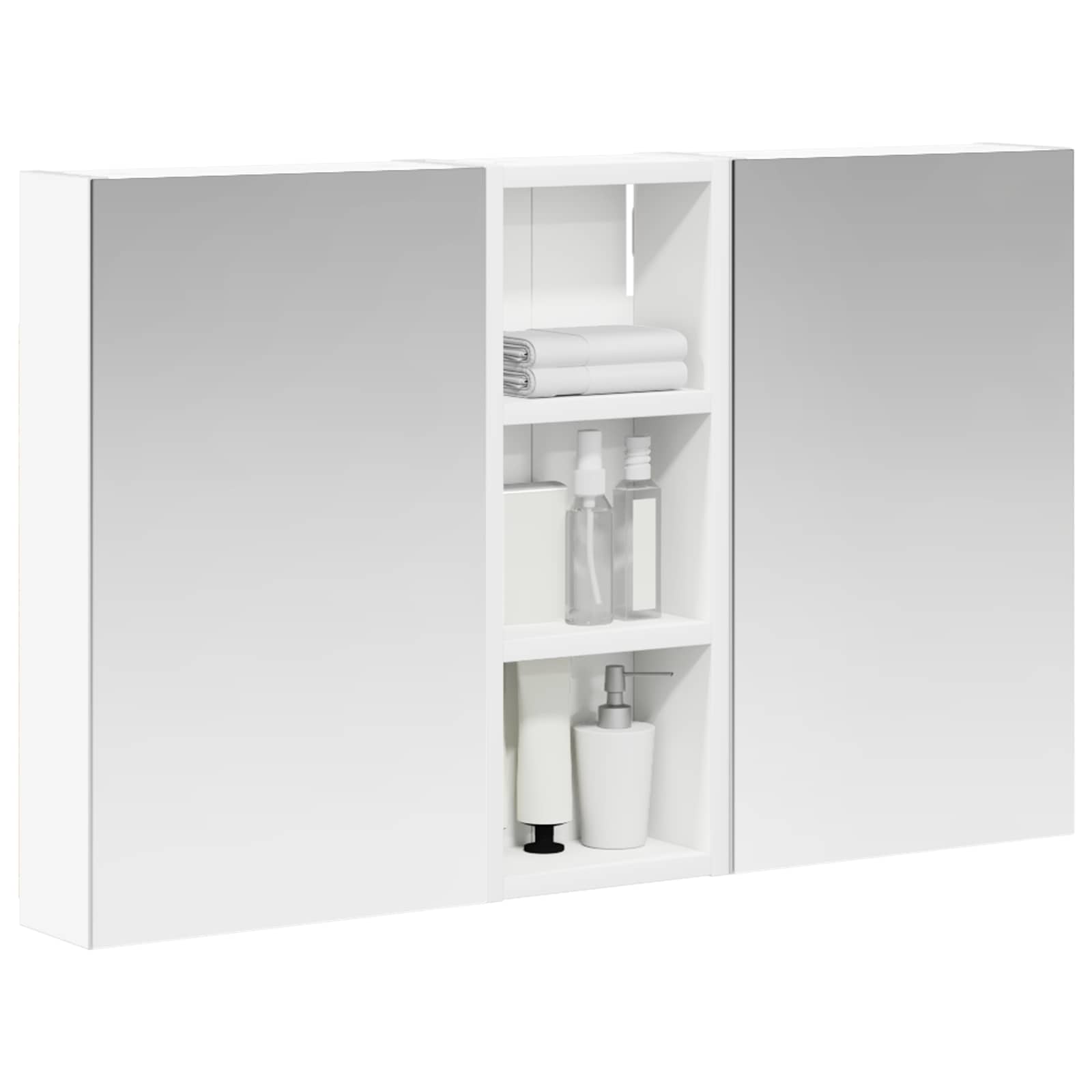 Sada koupelnových skříněk s policí 3 pcs 80 x 10,5 x 50 cm - obrázek 3