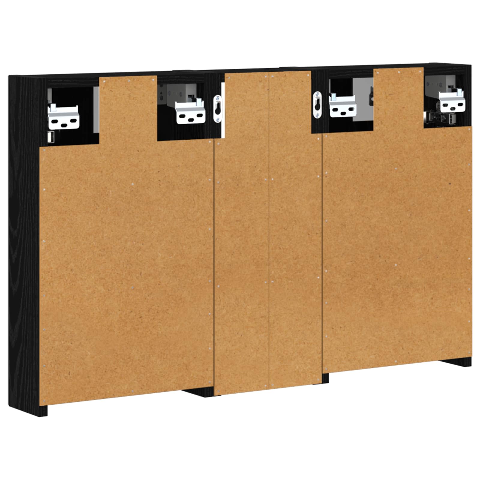 Sada koupelnových skříněk s policí 3 pcs 80 x 10,5 x 50 cm - obrázek 9